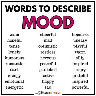 mood definition in poetry: exploring the emotional landscape through words